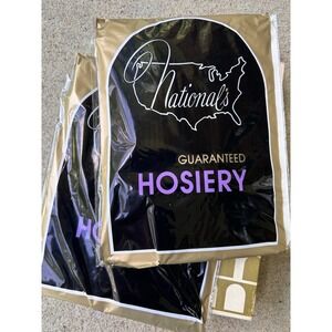 Vtg Nationals Hosiery 613 Brown Beige Sz C New 4 Pairs